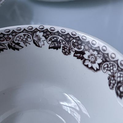 Соусник на блюде Barralls Staffordshire Elizabethan 400 мл Англия