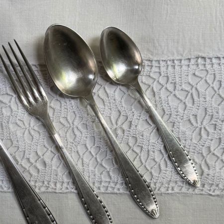 Ложка чайная Christofle 13 см серебрение Франция конец 19 века