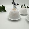 Подсвечник клош Маки 12 см бисквитный фарфор Германия   