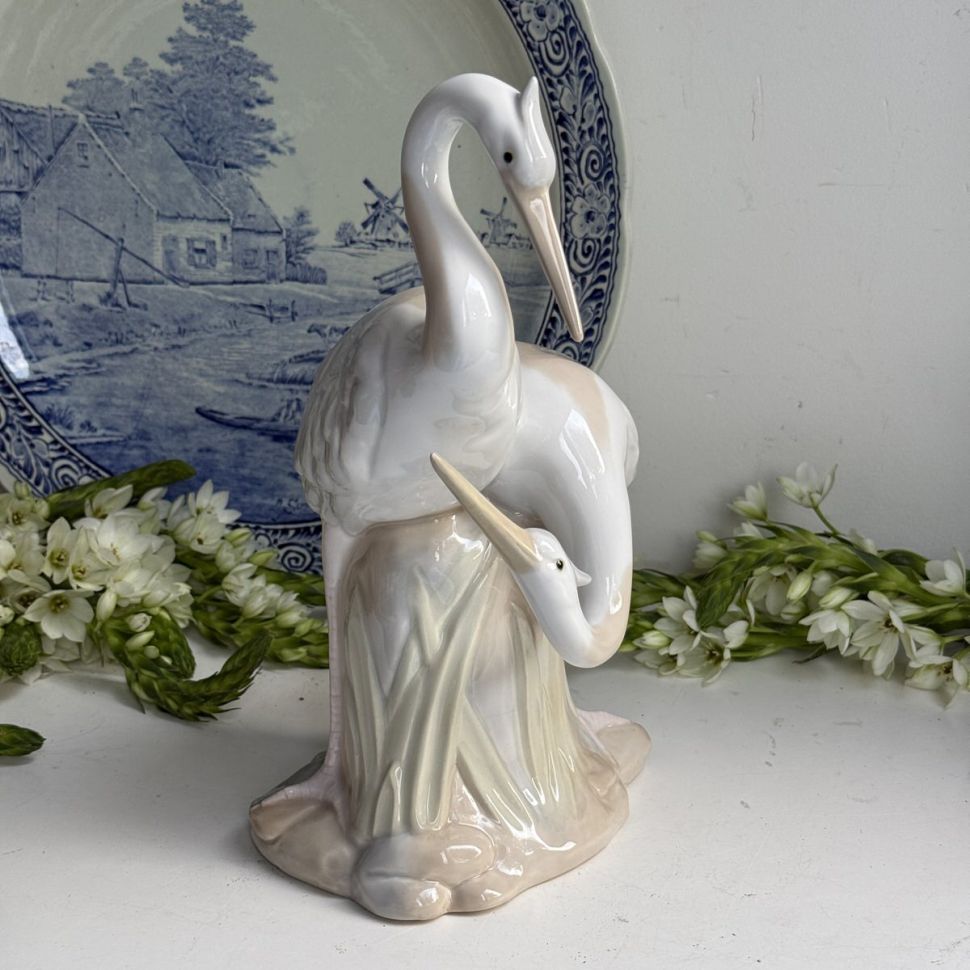 Статуэтка Цапли Валенсия Pamel S.L. 28 см фарфор Испания реставрация