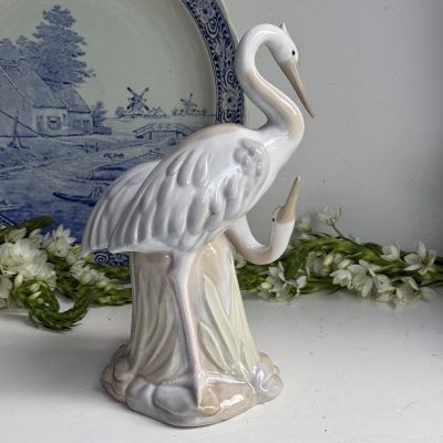 Статуэтка Цапли Валенсия Pamel S.L. 28 см фарфор Испания реставрация