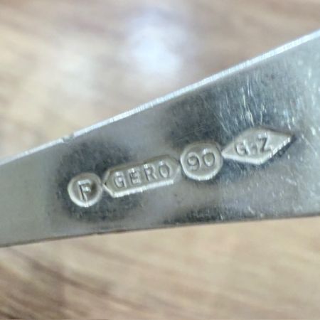 Ложка столовая Лепесток 18 см Gero 90 серебрение     