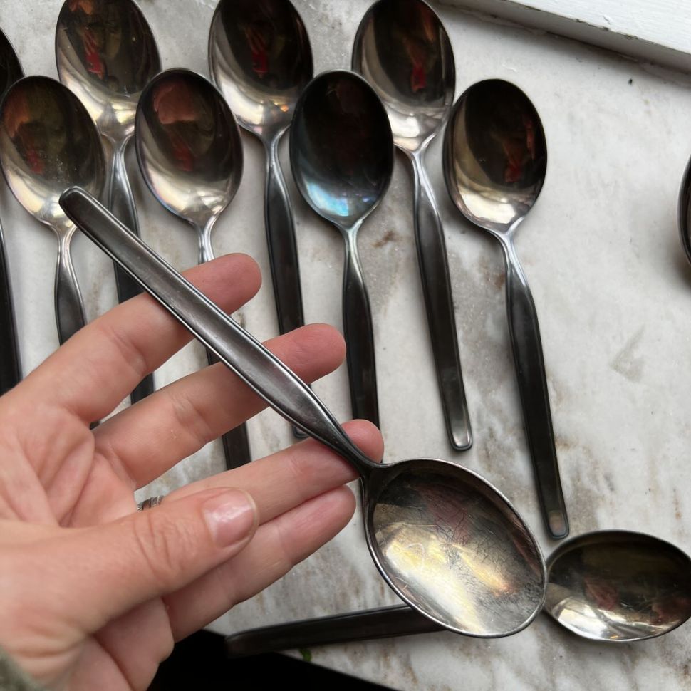 Ложка чайная 16 см серебрение Martin 90