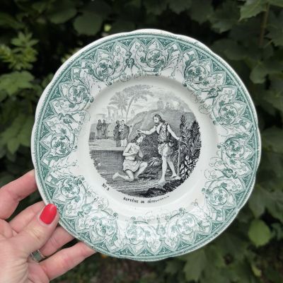 Тарелка Greil &amp; Montereau Крещение Иисуса №5 20 см Франция