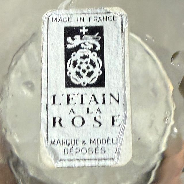 Кувшин с колбой для льда L'Etain a la Rose и 6 стаканов стекло олово