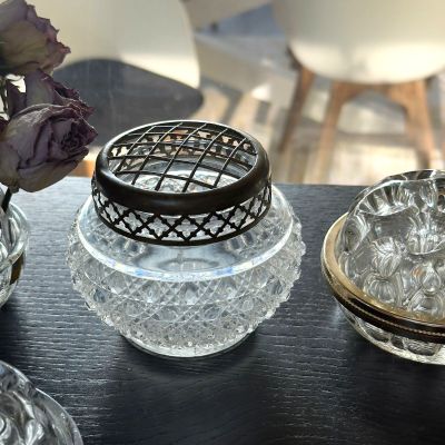 Роузбол 10 см стекло латунь