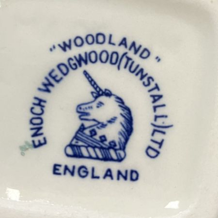 Сахарница Enoch Wedgwood Woodland 10 см синяя Англия 