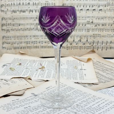 Бокал Anna Hutte фиолетовый 200 мл накладной хрусталь Германия 