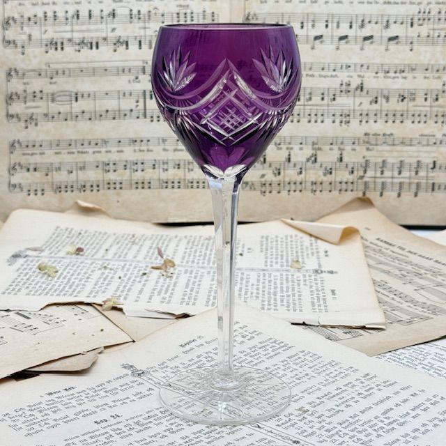 Бокал Anna Hutte фиолетовый 200 мл накладной хрусталь Германия 