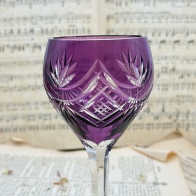 Бокал Anna Hutte фиолетовый 200 мл накладной хрусталь Германия 