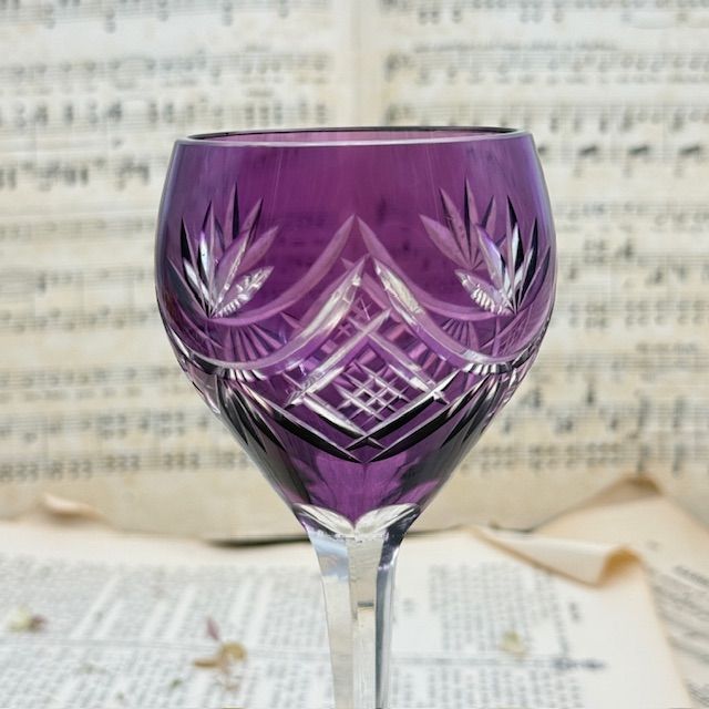 Бокал Anna Hutte фиолетовый 200 мл накладной хрусталь Германия 