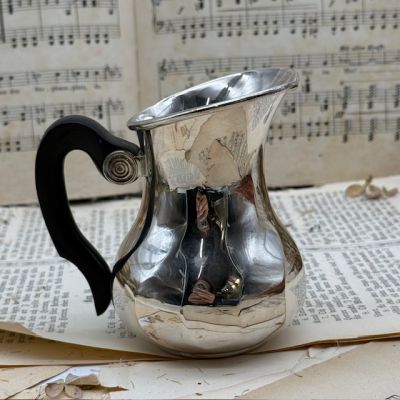 Кофейник молочник сахарница Christofle набор 3 предмета серебрение Франция 