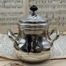 Кофейник молочник сахарница Christofle набор 3 предмета серебрение Франция 