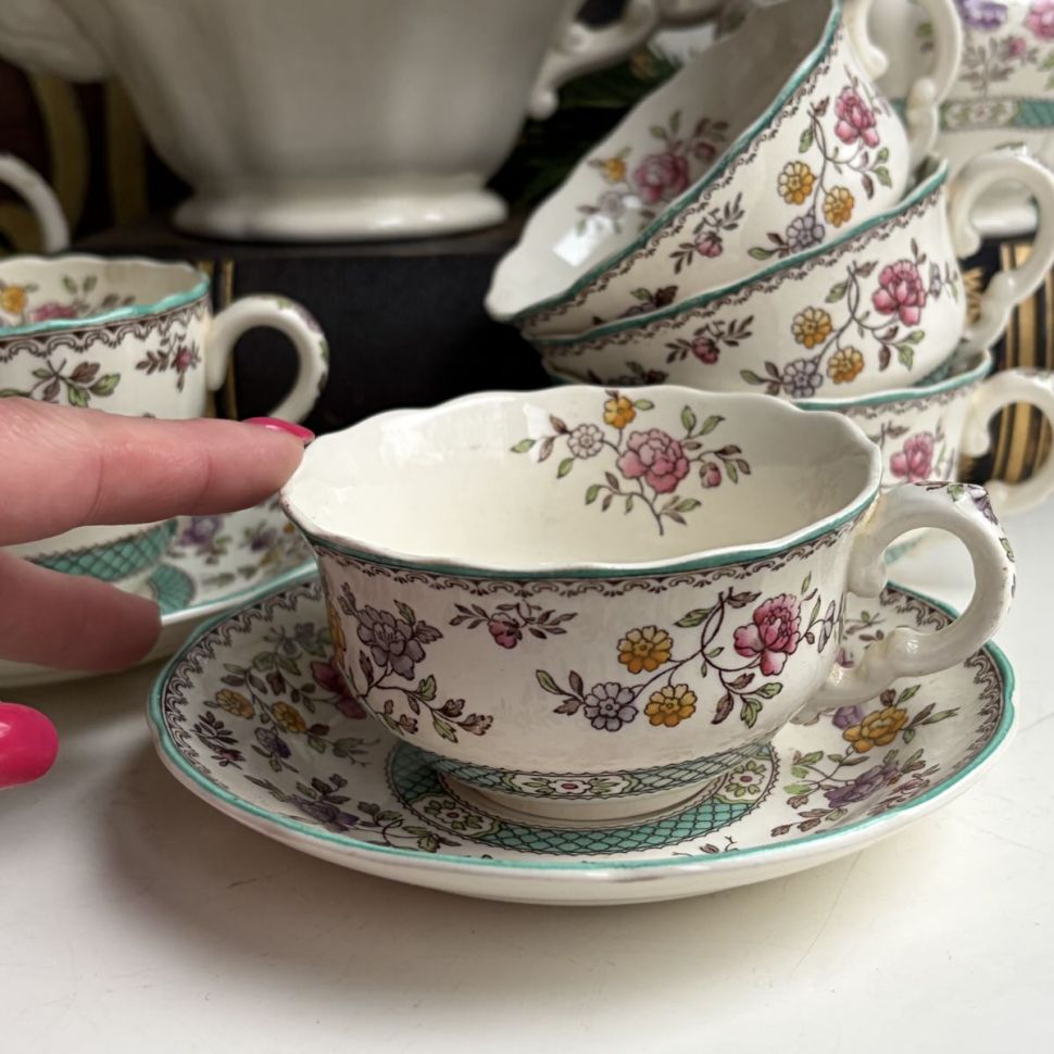 Чайная пара Copeland Spode Audley 200 мл фарфор Англия
