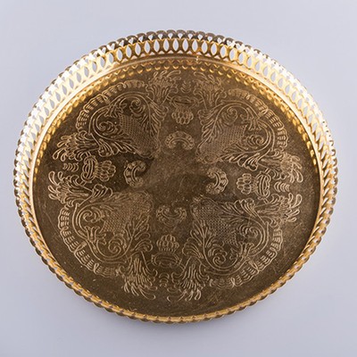 Поднос малый позолота