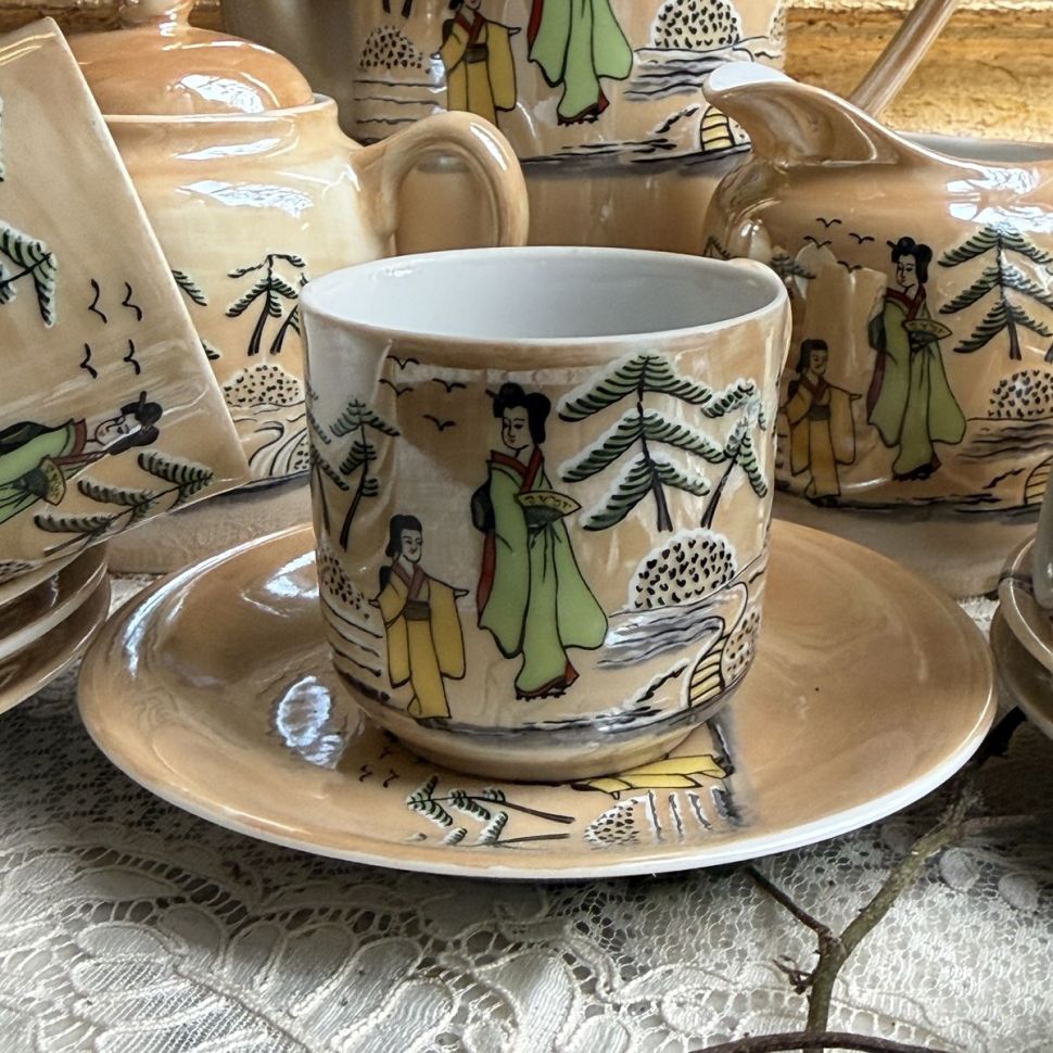 Чайник кофейник Гейши 0,7 л фарфор Япония