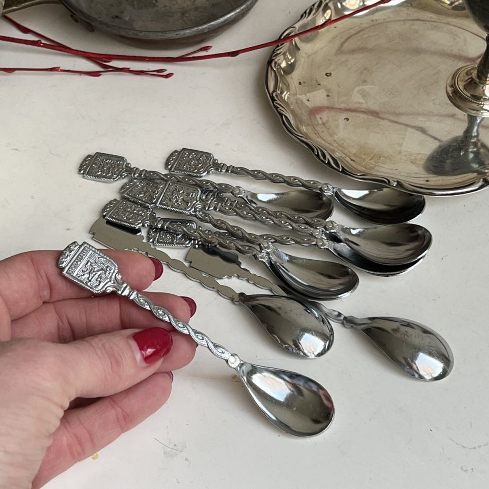 Ложка кофейная Герб 11 см сталь