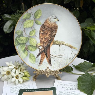 Тарелка Franklin Porcelain Птицы 23 см фарфор Франция 1984 г