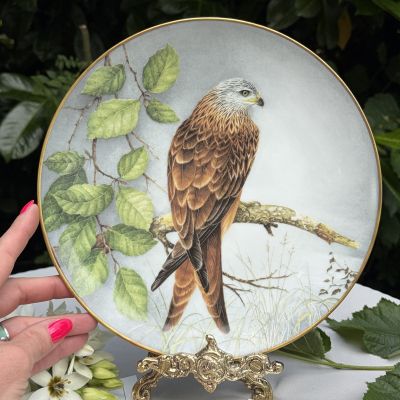 Тарелка Franklin Porcelain Птицы 23 см фарфор Франция 1984 г