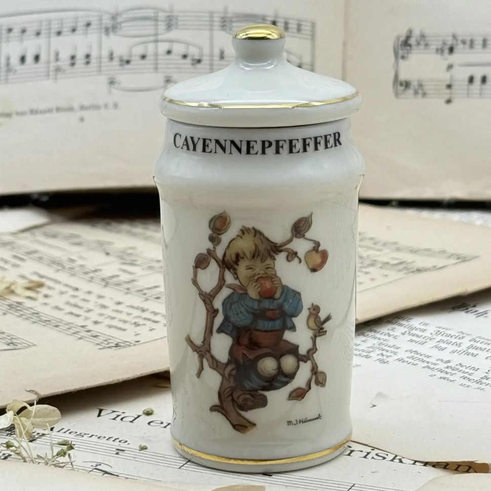 Банка для специй Goebel MJ Hummel Кайенский перец 11 см фарфор Германия