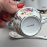 Сахарница Мейсенский букет 13 см Голландия