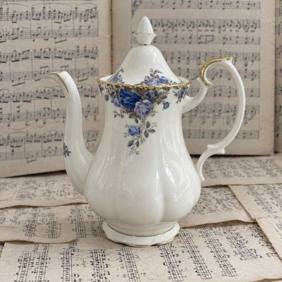 Чайник кофейник Royal Albert Moonlight Rose 1,3 фарфор Англия
