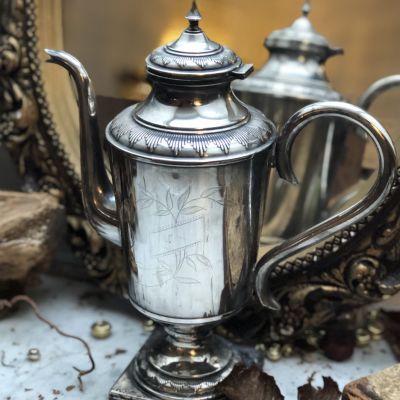 Кофейник 0,8 л с гравировкой 