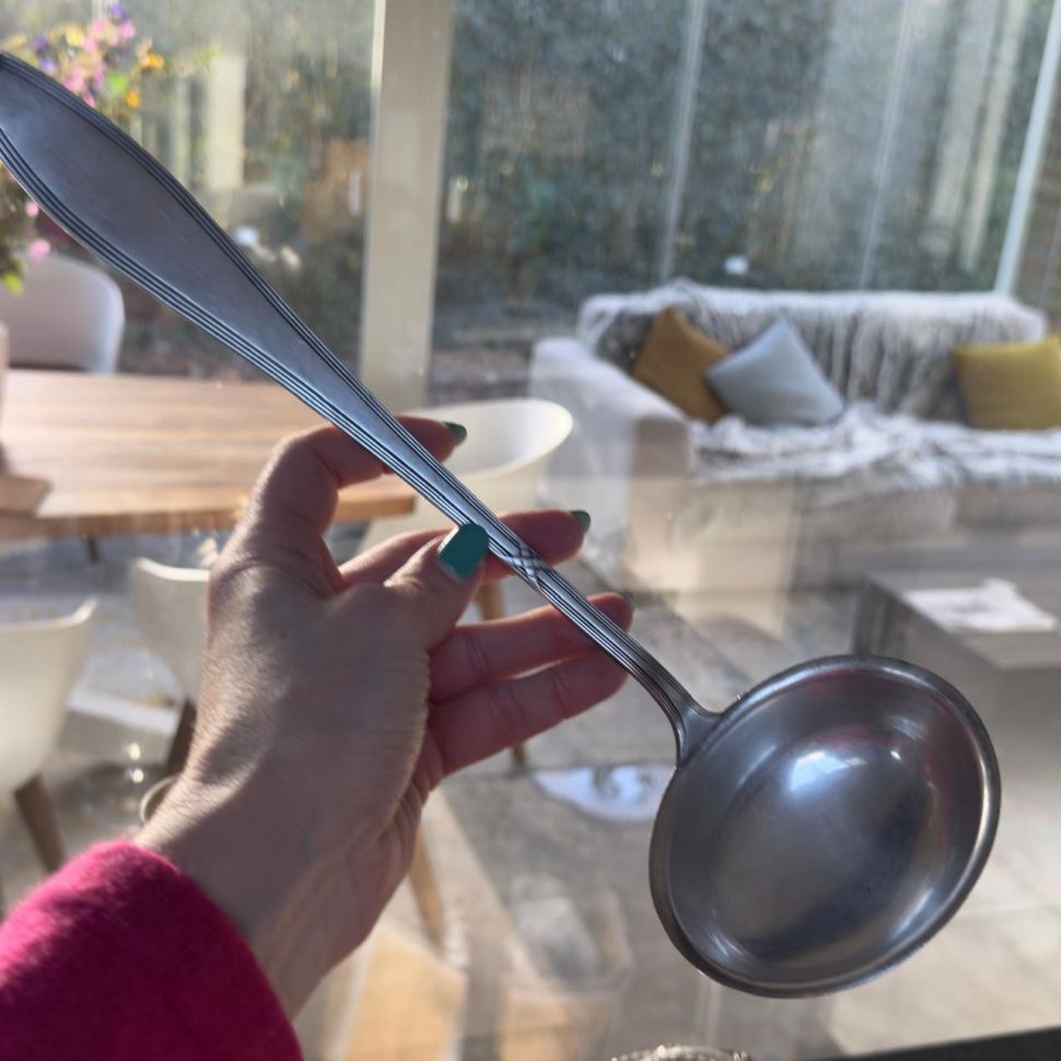 Половник 34 см серебрение