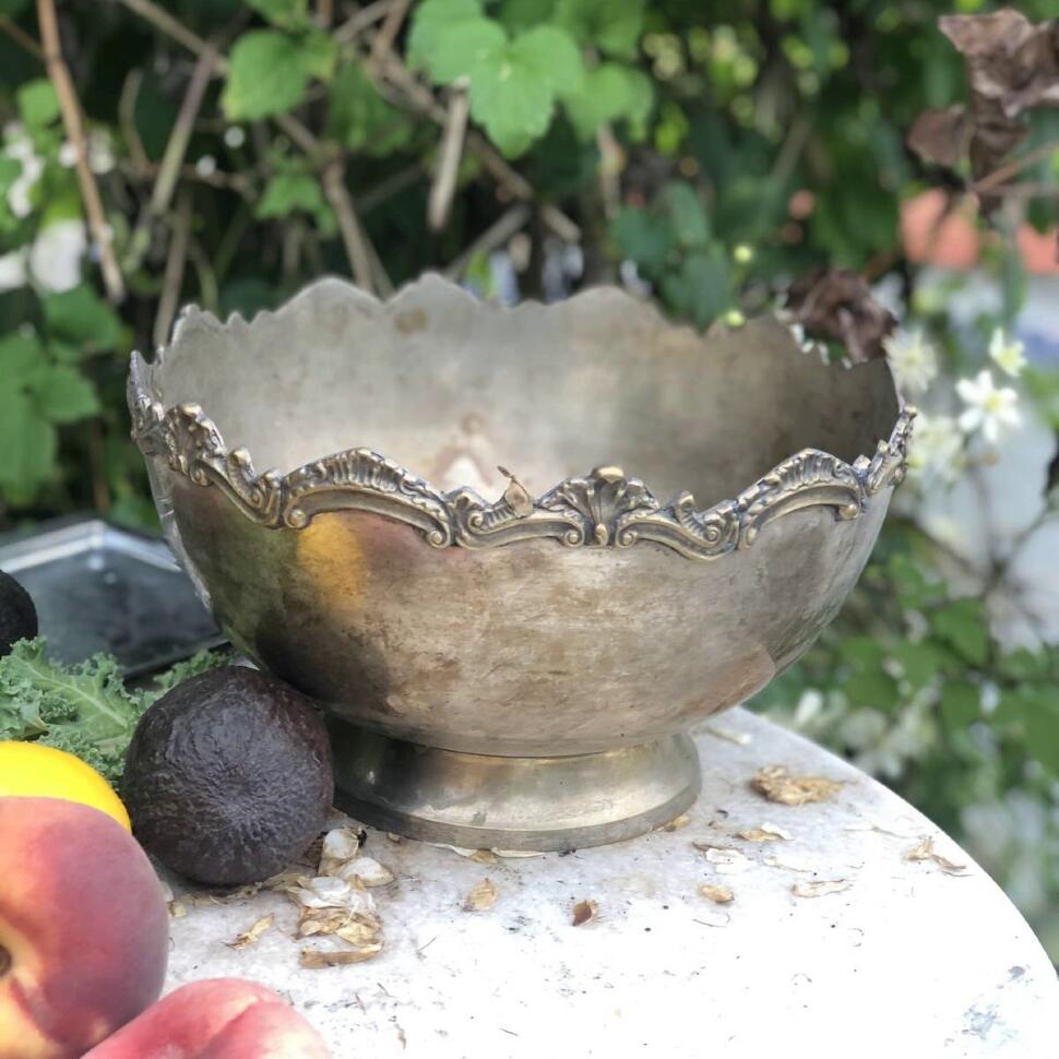 Фруктовница большая ажурный край