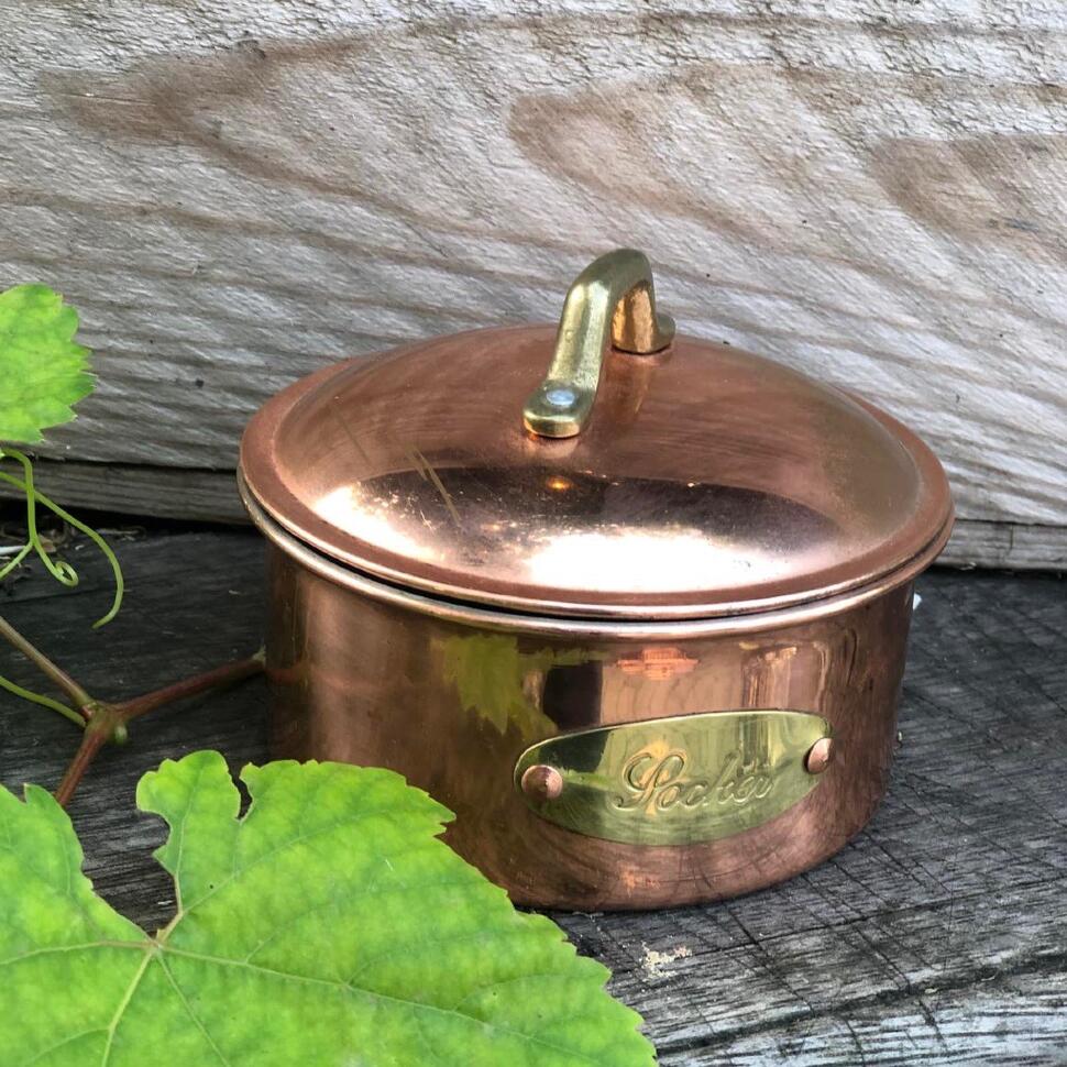 Банка с крышкой сахарница 5 см Socker медь