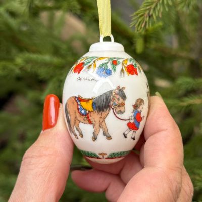 Подвес Яйцо пасхальное Hutschenreuther 7 см фарфор Германия 1992 г.