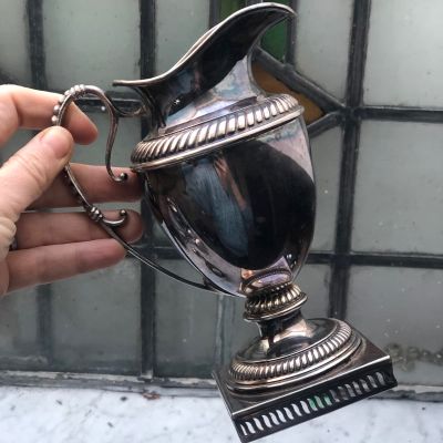 Молочник 350 мл мельхиор патина