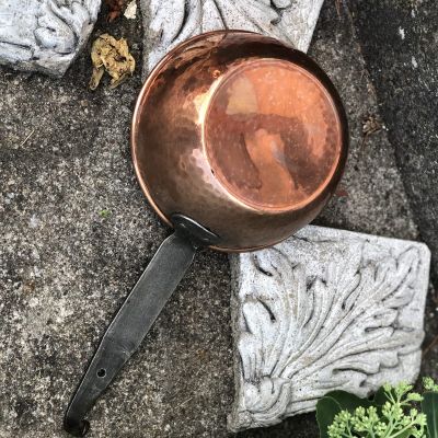 Ковш средний медь со стальной ручкой 600 мл