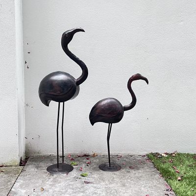 Статуэтка напольная дизайнерская Фламинго 103 см