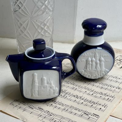 Чайник 700 мл и банка чайница 15 см набор 2 шт. Вербилки Россия