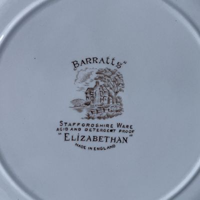 Тарелка Barralls Staffordshire Elizabethan 25 см Англия