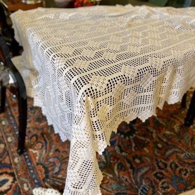 Скатерть 132х194 см хлопок ручная работа
