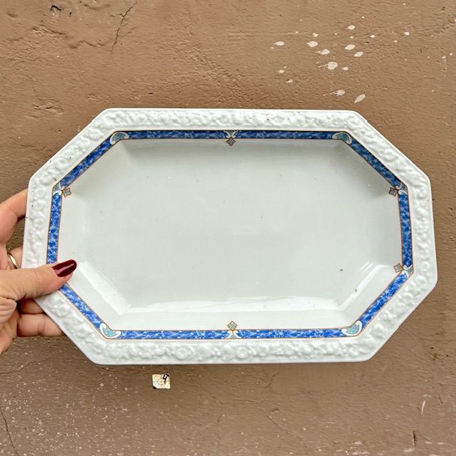 Блюдо Rosenthal Classic Rose голубой орнамент 33 см Германия