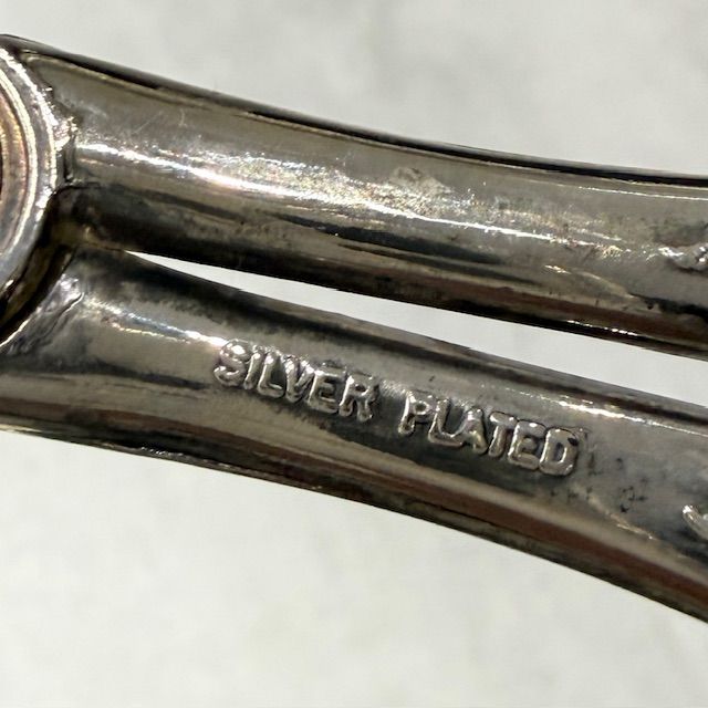 Щипцы ножницы для закусок Mazel 22 см серебрение Италия