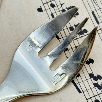 Вилка трезубец Christofle America 15 см серебрение Франция