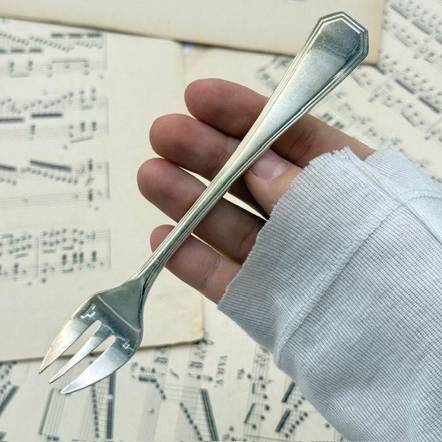 Вилка трезубец Christofle America 15 см серебрение Франция