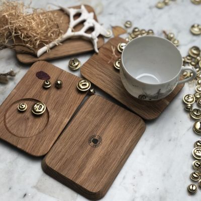 Подставка для чашки дерево