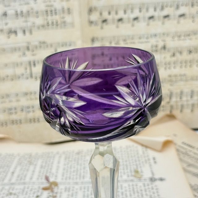 Бокал Anna Hutte фиолетовый 200 мл накладной хрусталь Германия 
