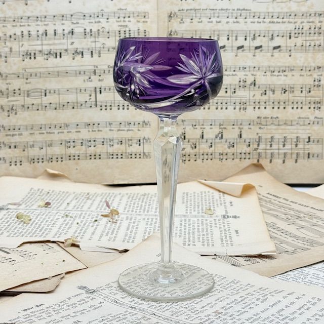 Бокал Anna Hutte фиолетовый 200 мл накладной хрусталь Германия 