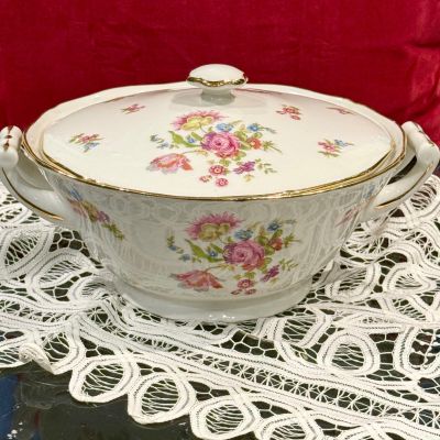 Супница террин PL Limoges Букет 2 л Франция 