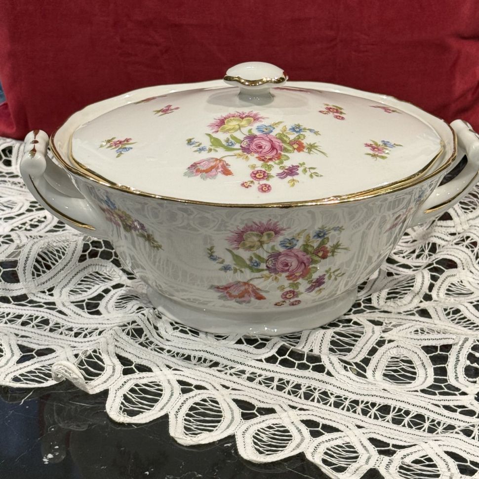 Супница террин PL Limoges Букет 2 л Франция 