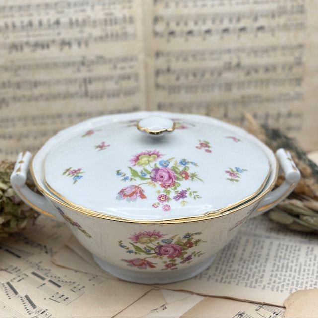 Супница террин PL Limoges Букет 2 л Франция 