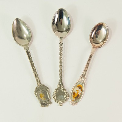 Набор из 3-х кофейных ложек, мельхиор