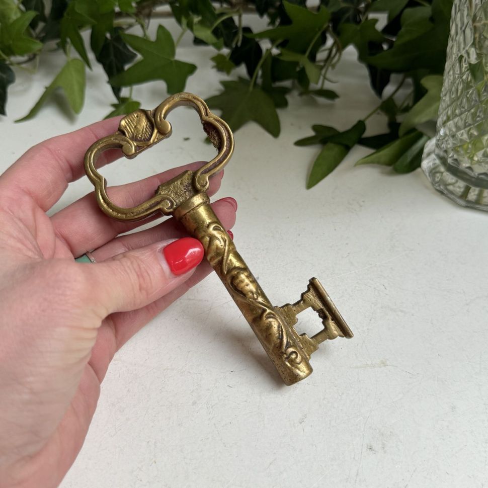 Открывалка Ключ 12 см латунь