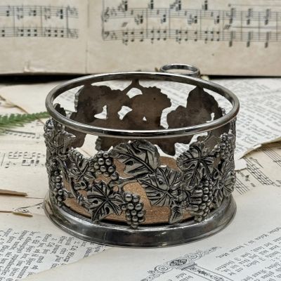 Подставка под бутылку 12 см мельхиор 